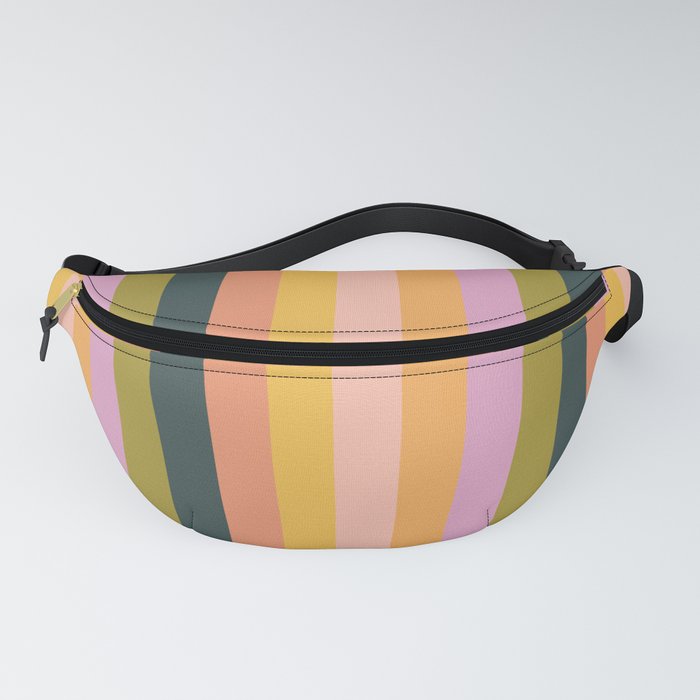 Olive Apricot - Fall Stripes Fanny Pack