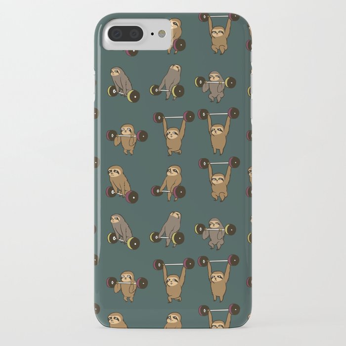 olympic lifting sloths iphone case