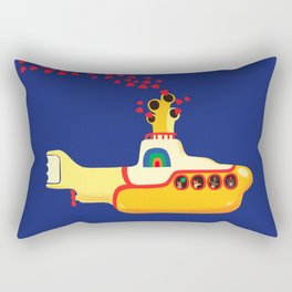 Yellow Submarine Bubbling Love Rectangular Pillow