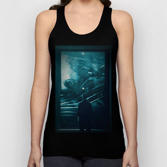 On the outside looking in Unisex Tank Top