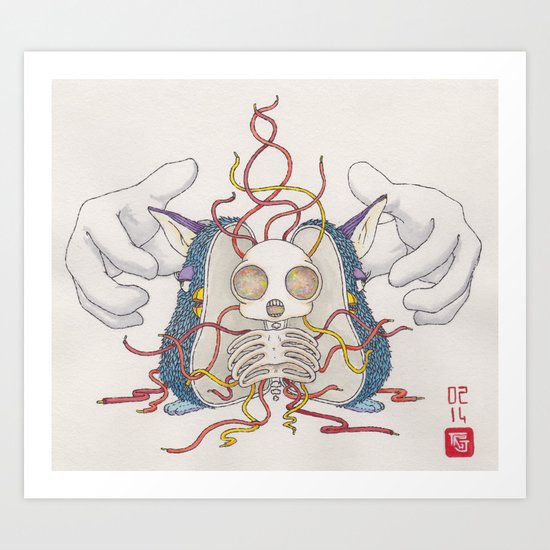 Firby Skull Art Print