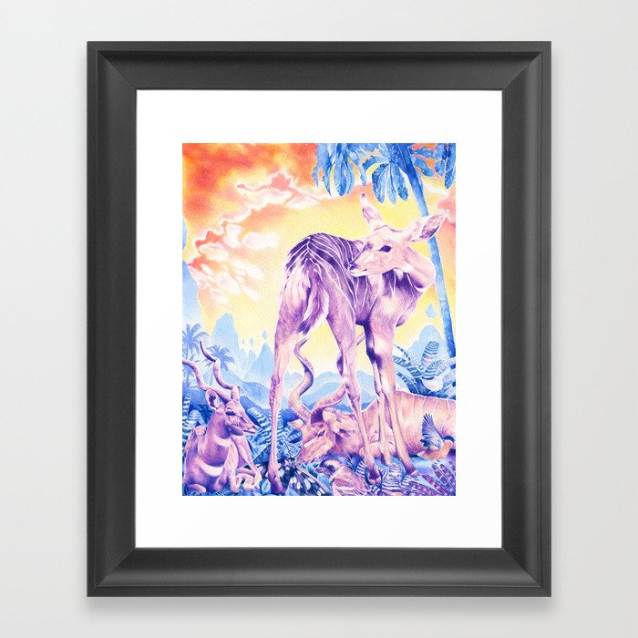 Blue Jungle Framed Art Print