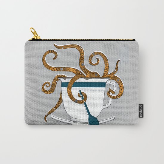 Octopus in a Teacup Carry-All Pouch