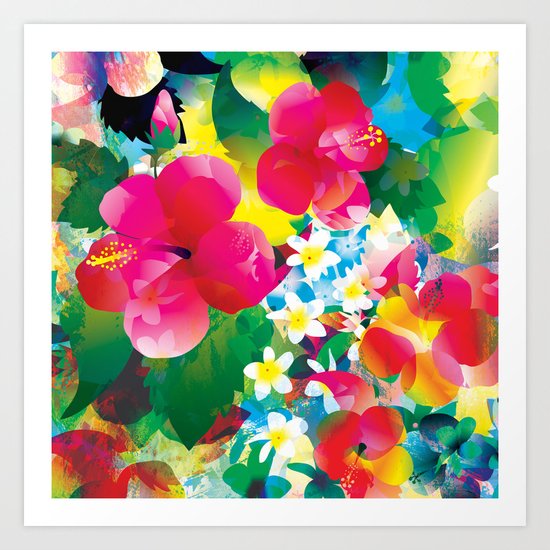 Hawaiian jungle Art Print