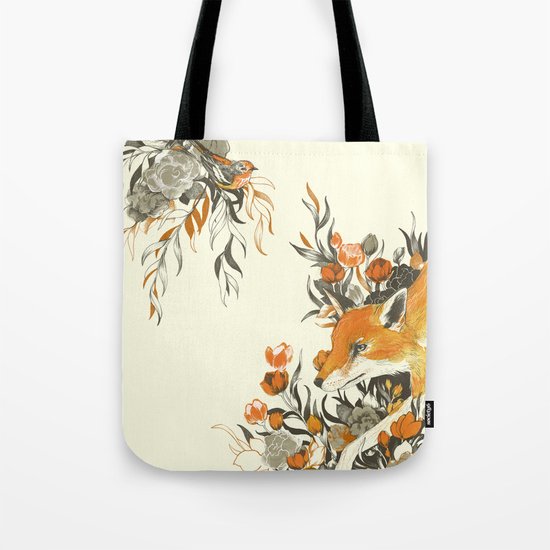 fox in foliage Tote Bag