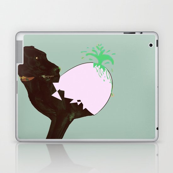 To spring a leak, is as dog is to egg. Laptop & iPad Skin