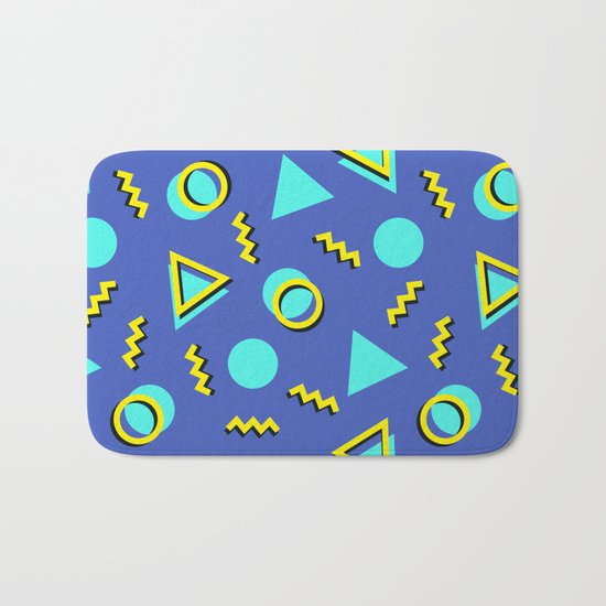 Memphis pattern 63 Bath Mat