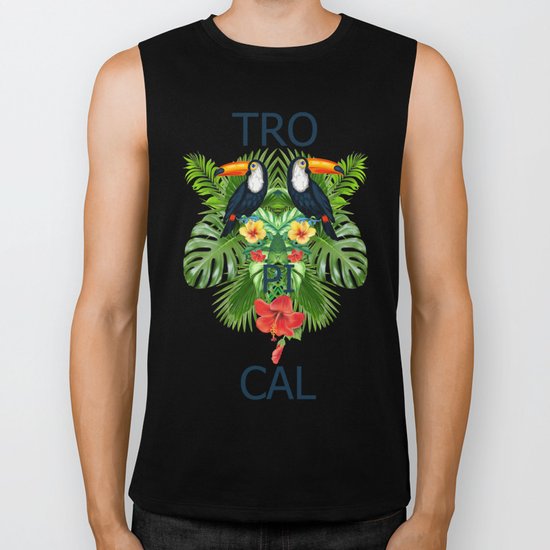 Tropical Biker Tank