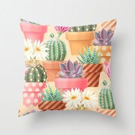 Cacti Throw Pillow