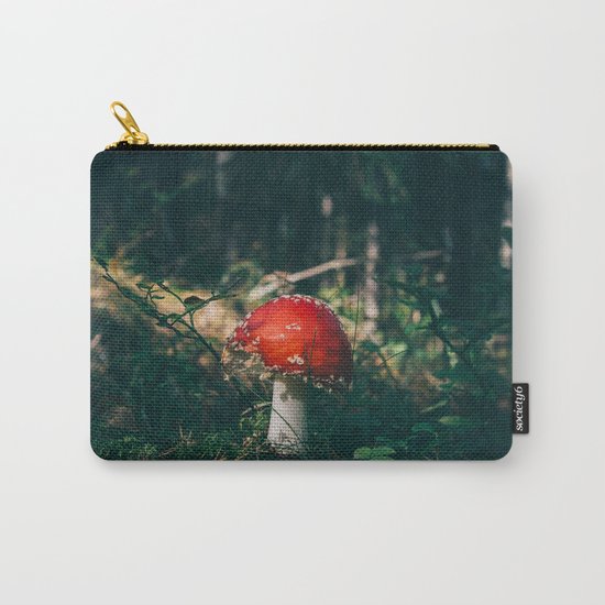 Little Red Mushroom in the Forest Carry-All Pouch