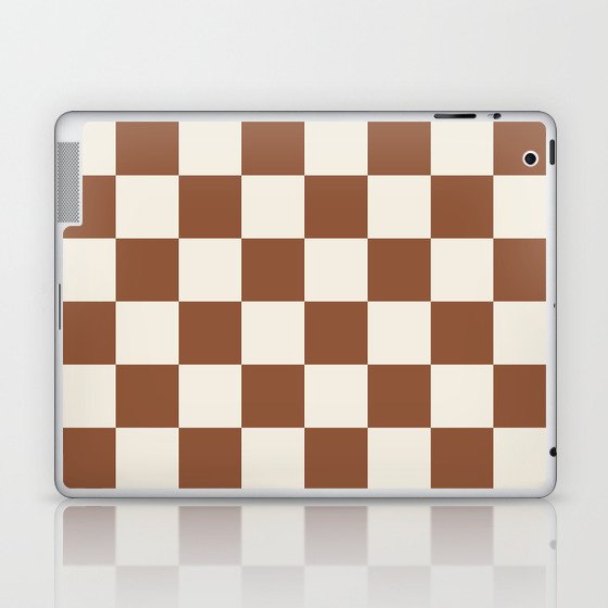 Checkered (Brown Cream) Laptop & iPad Skin