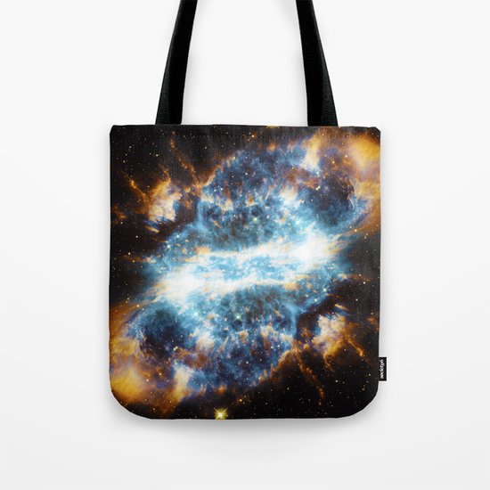 Stark Blue Nebula Tote Bag