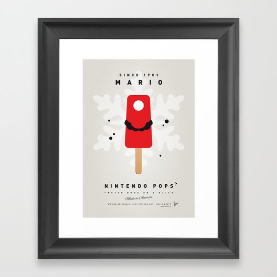 My NINTENDO ICE POP - Mario Framed Art Print