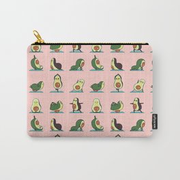 Avocado Yoga in Pink Carry-All Pouch