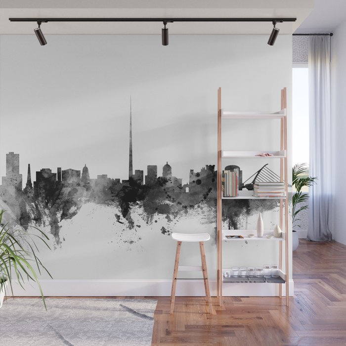 Dublin Ireland Skyline Wall Mural by artPause Michael Tompsett Society6