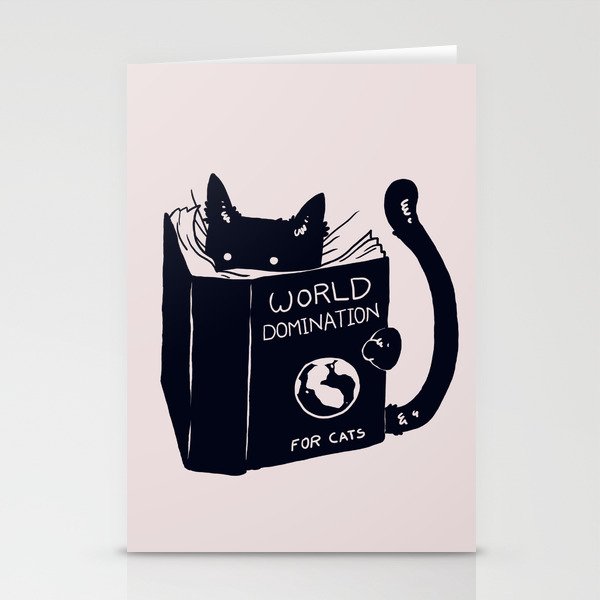 World Domination For Cats Stationery Cards