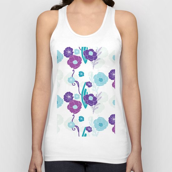 Floral pattern Unisex Tank Top