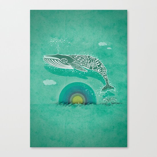 Whale Future Canvas Print
