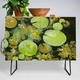 Moody Lily Pads Credenza