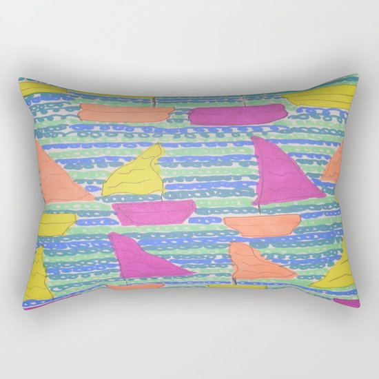 Sailboats Rectangular Pillow