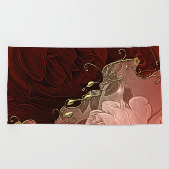 Beautiful floral design Beach Towel