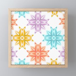 Sunburst Quilt Framed Mini Art Print