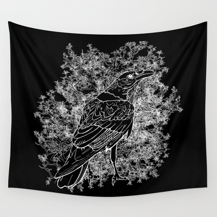 Raven Wall Tapestry