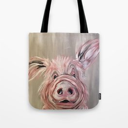 Pig Print, Pig Art, Funny Pig, Pig Painting Tote Bag