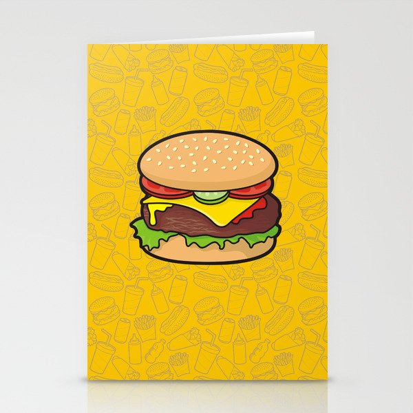 Cheeseburger Stationery Cards