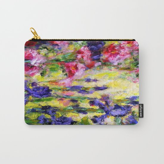 Purple Iris Garden Carry-All Pouch