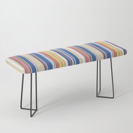 Vintage Summer Stripes Bench