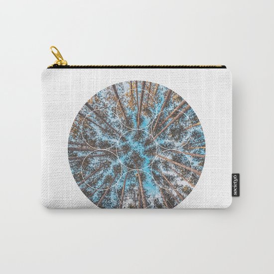 Circular Palm Trees - Geometric Photographic Carry-All Pouch