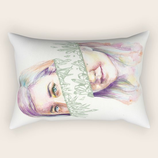 I Grow Crystals Rectangular Pillow