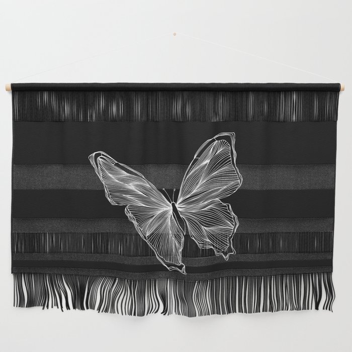White Butterfly Wall Hanging