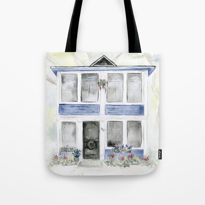 Seaside Cottage - The Blueberry Patch Tote Bag