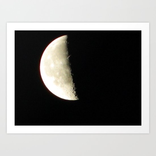 Moon shot taken from the Dark Sky Observatory Scotland Art Print