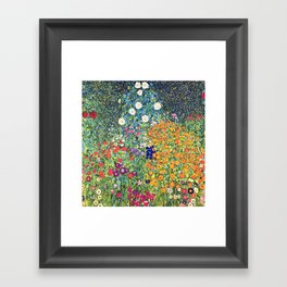 Gustav Klimt Flower Garden 2 Framed Art Print