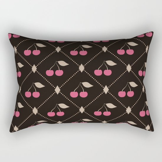 Red cherries . Rectangular Pillow
