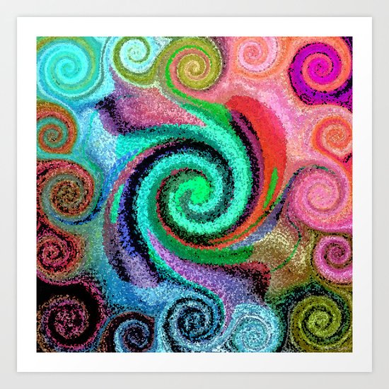 Sticky Love Mosaic Art Print