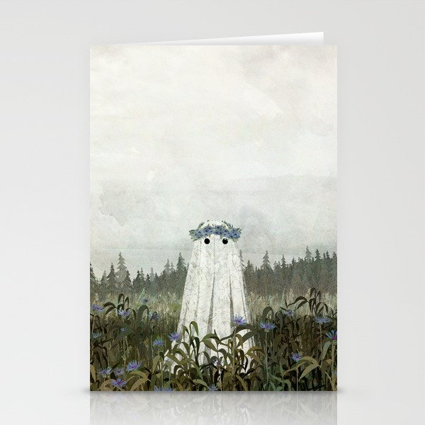 Cornflower Ghost Stationery Cards