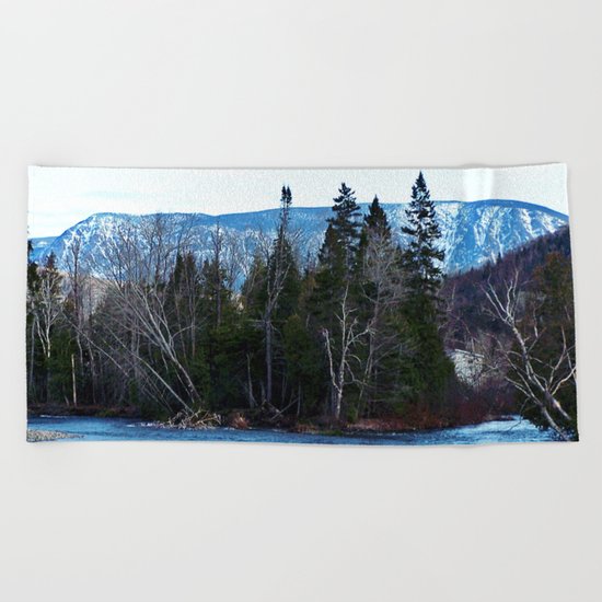 Blue Mountain River Beach Towel