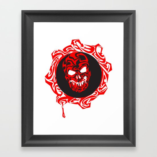 Gears Of War Design Framed Art Print