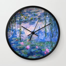 Water Lilies Monet Wall Clock