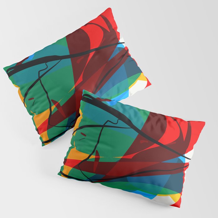 Abstract art made by Thimeo 19 months Pillow Sham