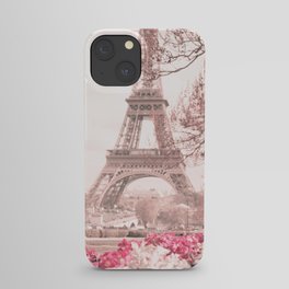 Paris Nursery, White, Eiffel Tower iPhone Case