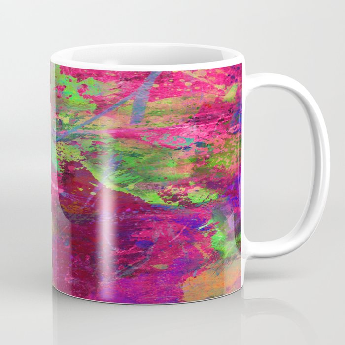 Fusion In Pink And Green Coffee Mug