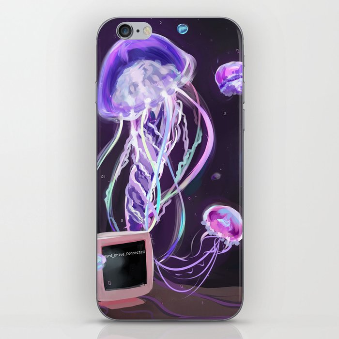Jellyfish Hard Drive iPhone Skin