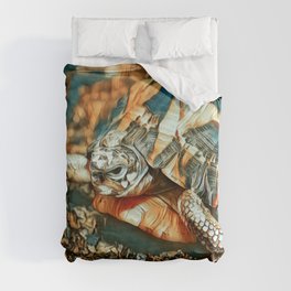 Eastern Box Turtle Duvet Cover