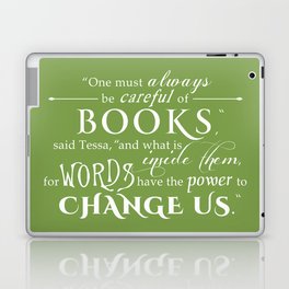Words Have the Power to Change - Tessa (Med Green) Laptop & iPad Skin