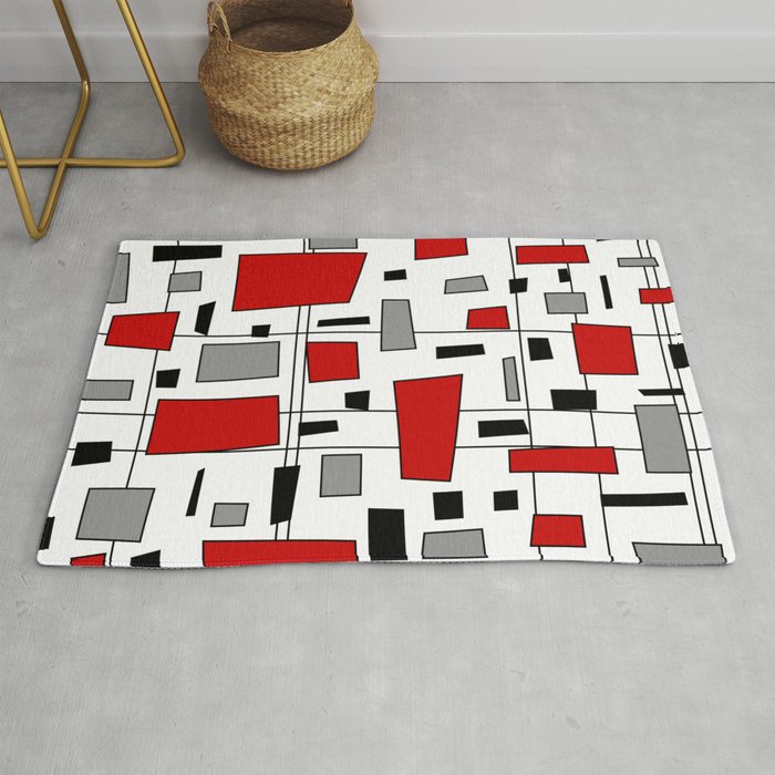 Rectangles and Lines 2 Rug